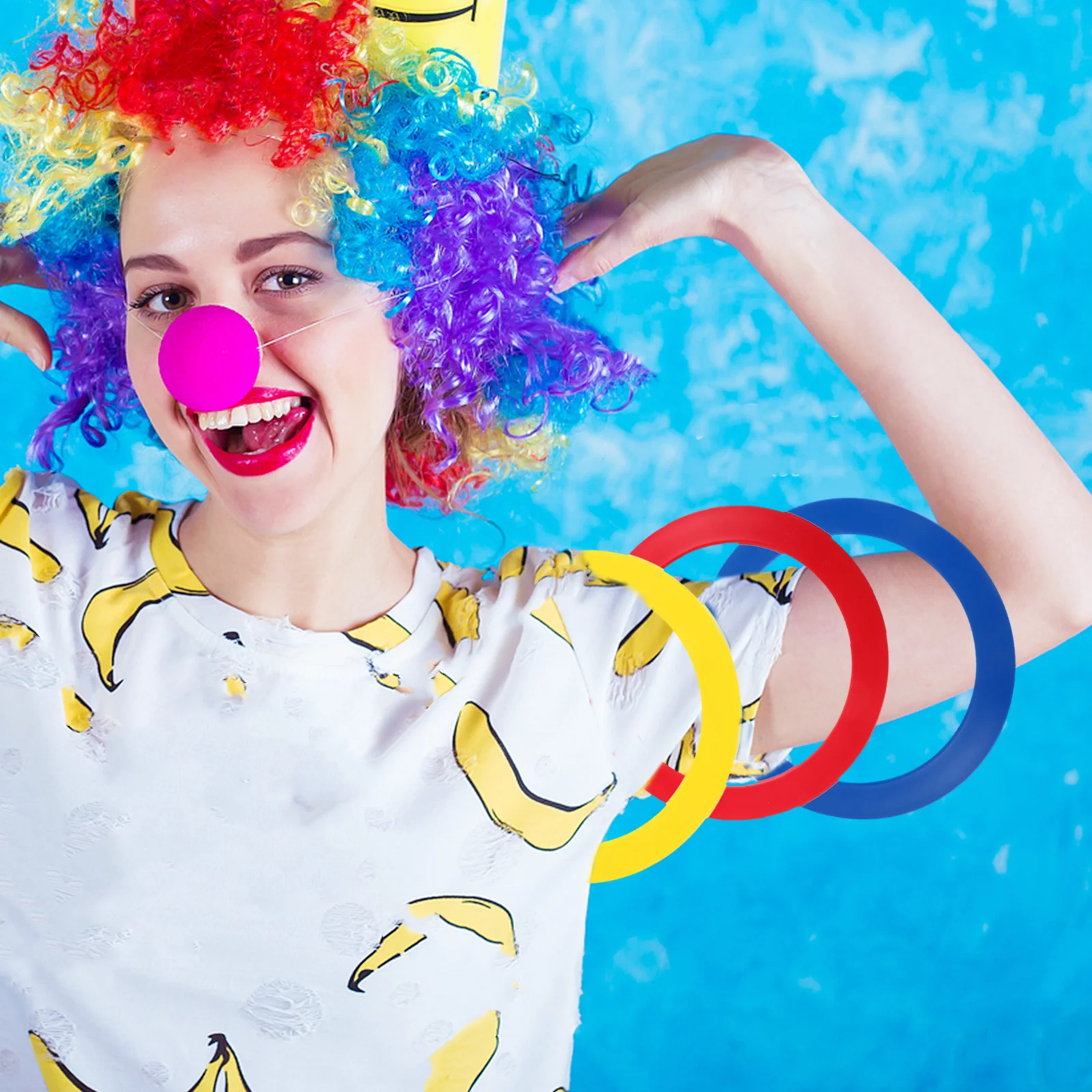 

3Pcs Juggling Rings Acrobatic Hand Skills Circus Act Throwing Rings for Coordination and Circus Ring Props