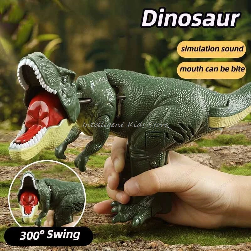 Dinosaur Zazaza Children Hand Press Swing Bite Simulation Model Tyrannosaurus Rex Dinosaur Toys for Kids Chrismas Gift