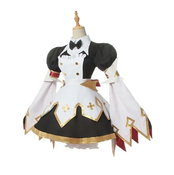 Costume Cosplay de Fate/Grand Order Apocpoppha pour Homme et Femme, Tenue Cosy OlNuremberg Rose, Perruque Complète Trempée, 03/Halloween, Jeu Cool