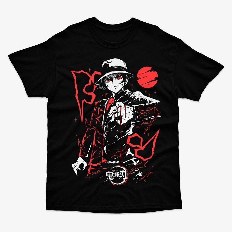 Demon Slayer Muzan Kibutsuji Anime Graphic T Shirt Manga Streetwear Cotton Oversized Tee