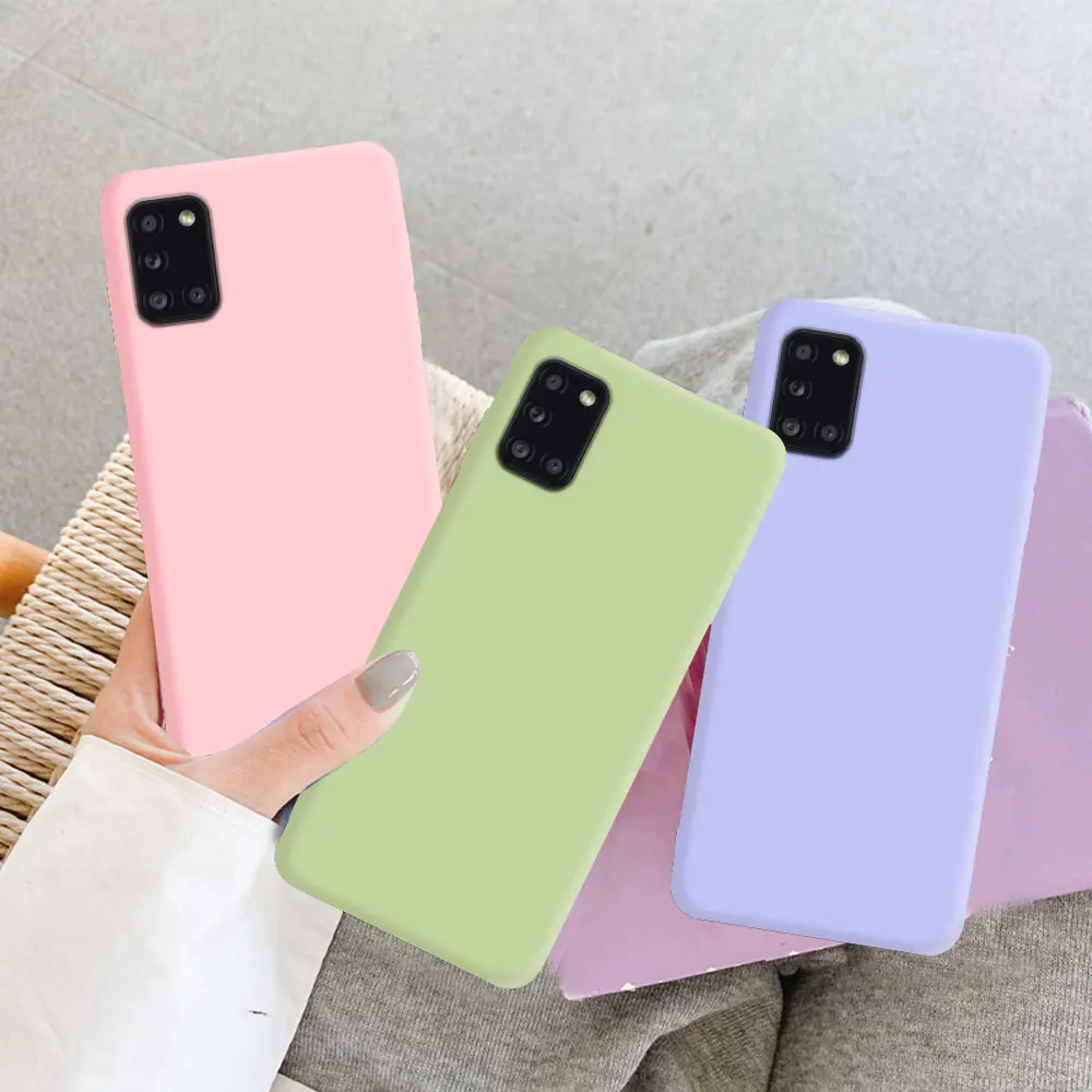 Custodia morbida in silicone liquido per Samsung Galaxy A31 A41 A51 A71 A11 A21S A12 A22 A32 A42 A52 A72 4G 5G Cover posteriore Fundas