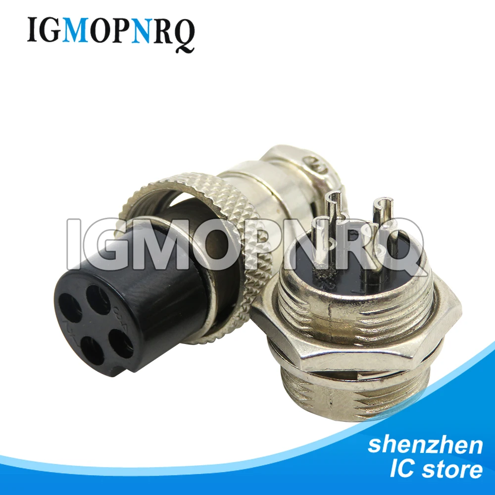 1Set GX16 2/3/4/5/6/7/8/9 Pin Male & Female 16mm ibuw Metal Circular Aviation Connector Socket Plug 2PIN 3PIN 4PIN 5PIN 6PIN