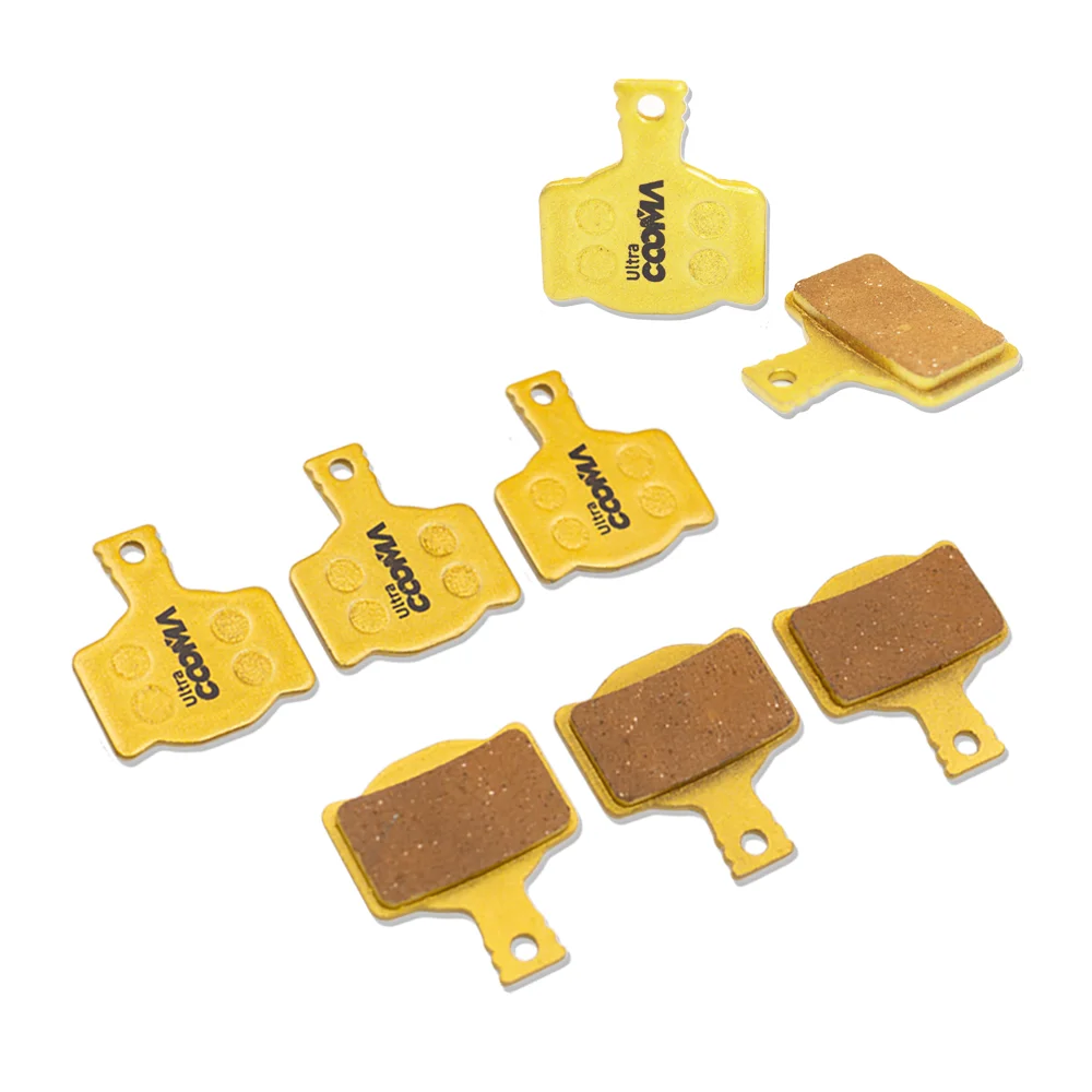 

Bicycle Disc Brake Pads For Magura MT2 MT4 MT6 MT8 Calipers, 4 Pairs, Gold Full Metal