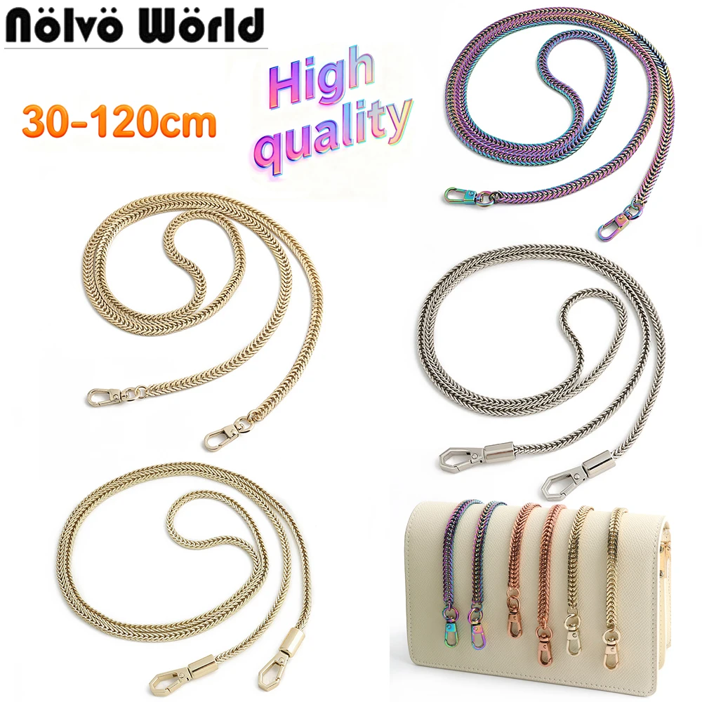 

3 шт., 4,8 мм, 7 мм, прочная цепочка для сумки, железный металлический ремешок с ручкой, сменный ремень для кошелька, плечевые ремни, аксессуары через плечо «сделай сам»