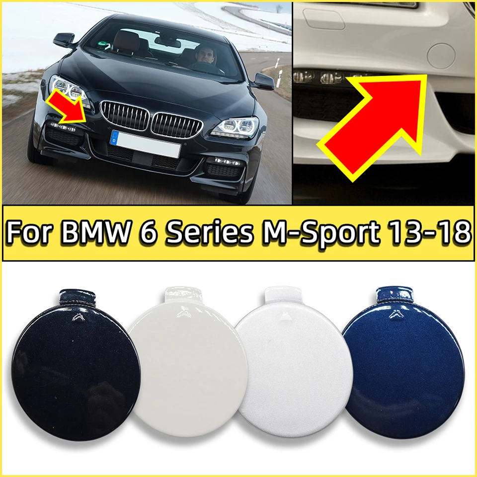 

Front Bumper Towing Hook Cover Cap Hauling Trailer Shell For BMW 6 Series F06 F12 F13 M-Sport 2013 2014 2015 2016 2017 2018