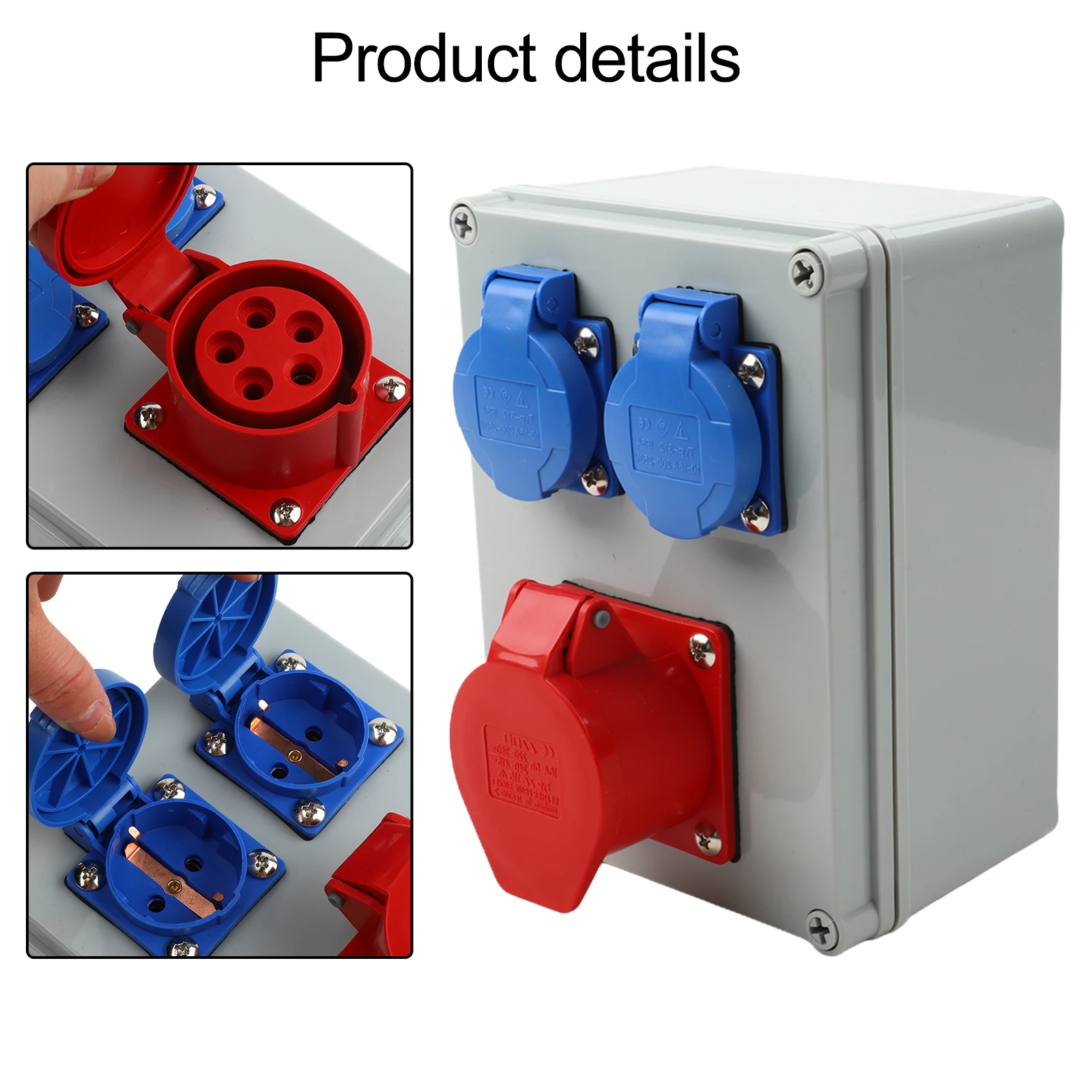 

Construction Power Box Wall Distributor Socket For Construction 220-250V 16A Sockets Compact And Robust Design Easy Installation