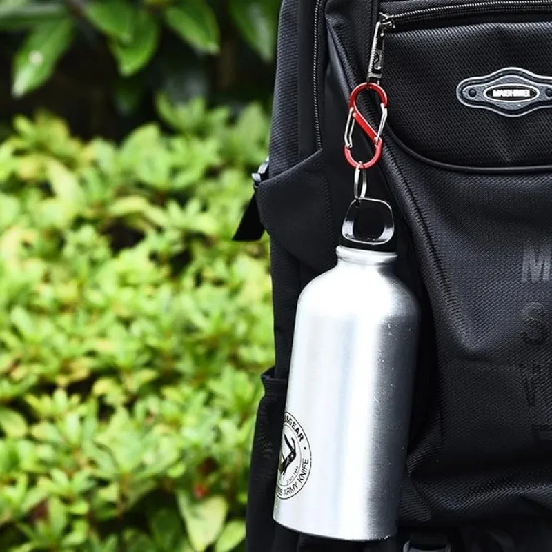 

MuqiNush 8pcs S-Type Multi-Purpose Lock Clip Spring Buckle Keychain Hook Lightweight Backpack Outdoor Use Large And Small Size