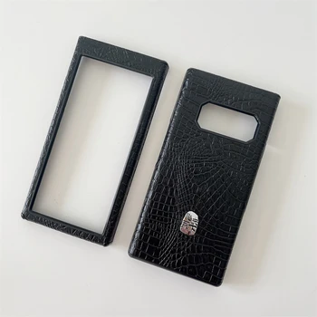 삼성 W 2019 패션 악어 케이스, 중국 로고 커버, 안티 노크 럭셔리 가죽 케이스, 삼성 W2019 