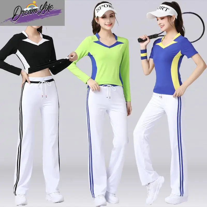 

Новая женская одежда для квадратных танцев, спортивная одежда из хлопка, модный танцевальный костюм, летняя коллекция