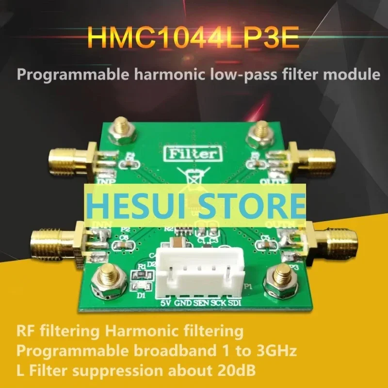 

HMC1044LP3E Programmable harmonic low-pass filter module 1~3GHz RF filtering Harmonic filtering