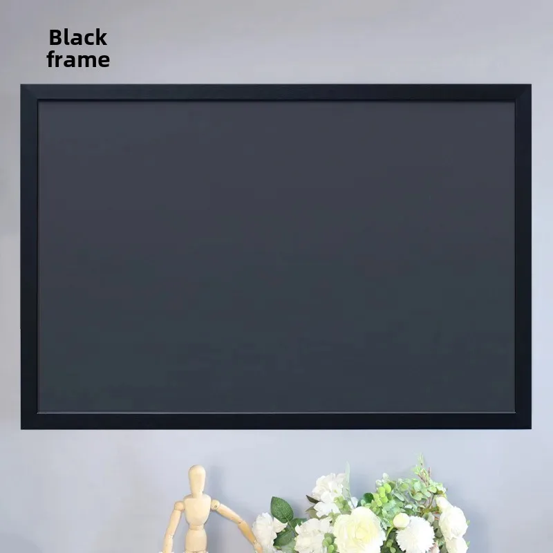 Large Magnetic Blackboard Real Wood Frame for Office Training Meetings Shop Display Writing Board