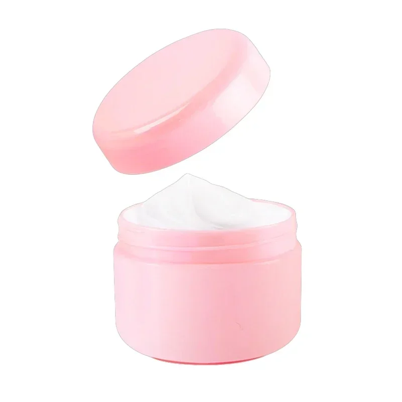 30/60Pcs Plastic Face Cream Container Pink Makeup Jar Pot Refillable Cosmetic Bottles for Body Butter 10/20/30/50/100/150g