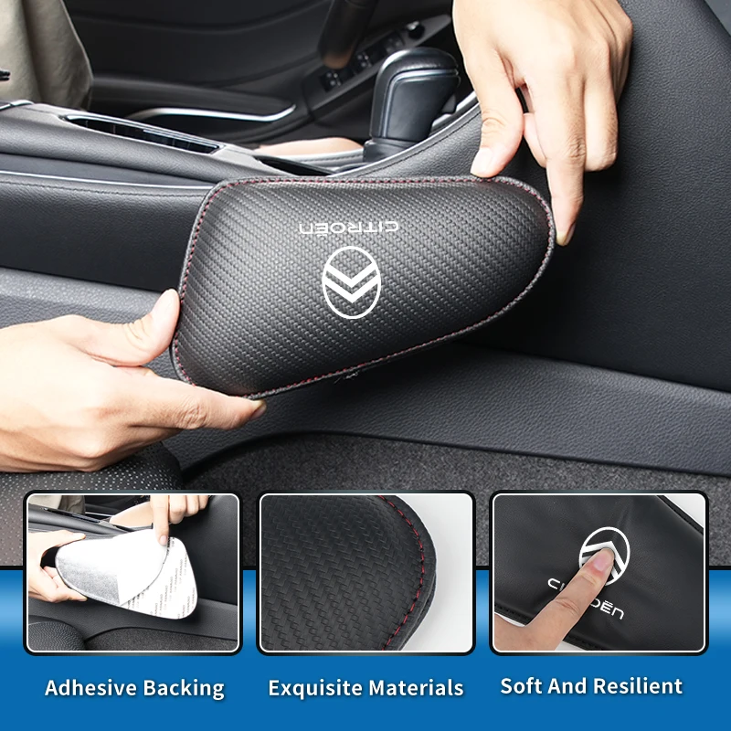 

Car Knee Leg Protective Pad Foot Armrest Cushion For Citroen C4 C3 C5 C1 C2 VTS Berlingo Celysee Xsara Picasso Aircross
