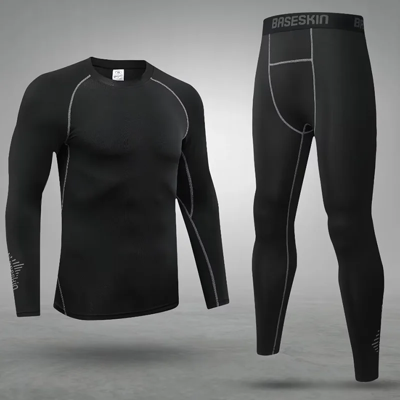 

New Sportswear Suits Jogging Compression Gym Clothing Breathable Men Sports Joggers Gym Fitness Tracksuit Training Running Set