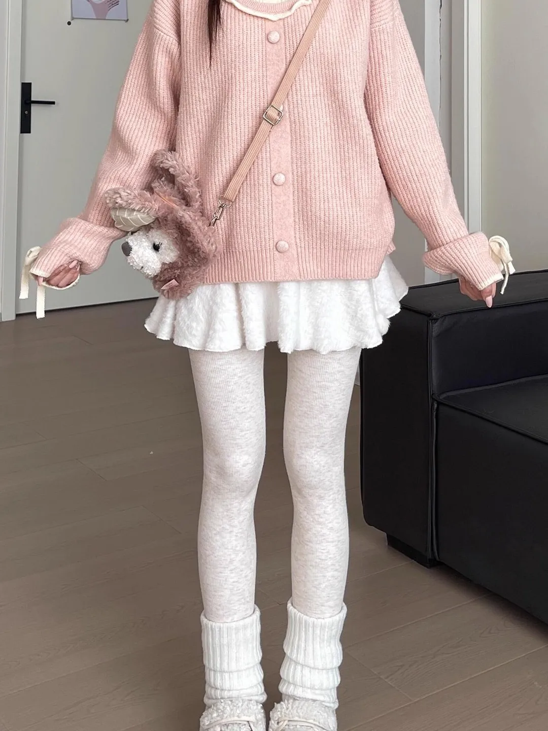 กางเกงโยคะผู้หญิง Thiened Fce รุ่นยืดหยุ่นกระชับทรงบอดี้สูท สไตล์ลำลองสำหรับเล่นกีฬา ฤดูใบไม้ร่วง ฤดูหนาว รุ่นใหม่ ให้ความอบอุ่นด้วยซับใน