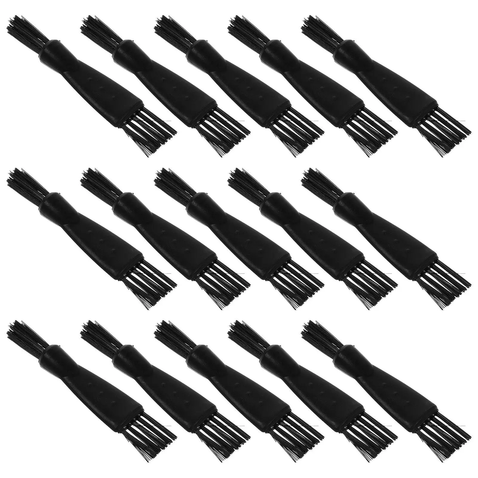 20Pcs Electric Shaver Cleaning Brush Dual Head Plastic Razor Cleaning Brush Hair Clipper Blade Cleaner Trimmer Grooming Tool