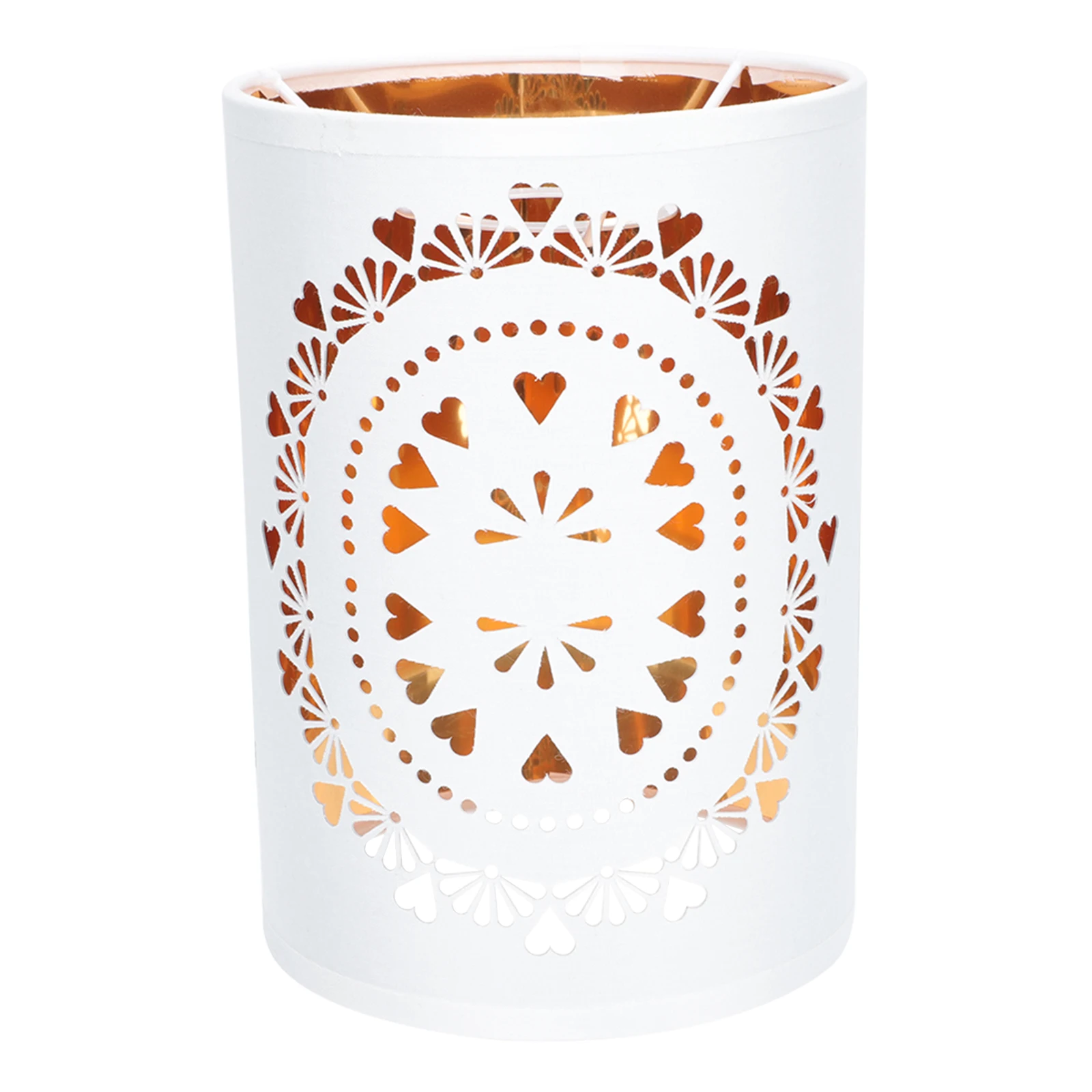 

Retro Large Flower Lampshade Hollow Design Bedroom Table Light Dust Proof Metal Fabric Warm Lighting Home Decor s