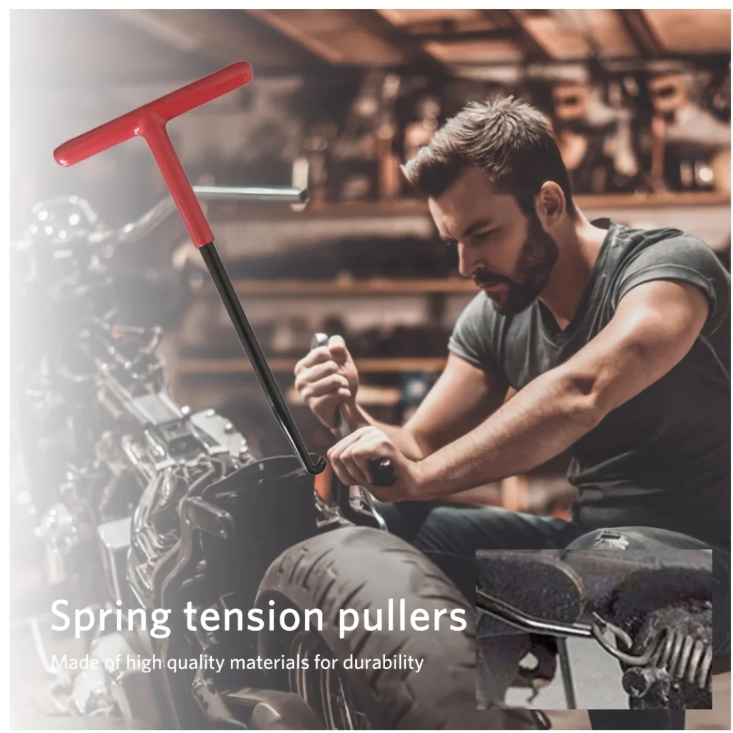 

Инструмент для снятия выхлопной пружины, снегоход, квадроцикл, мотоцикл, глушитель, инструмент для снятия выхлопной подставки, Т-образная ручка с резиновым покрытием