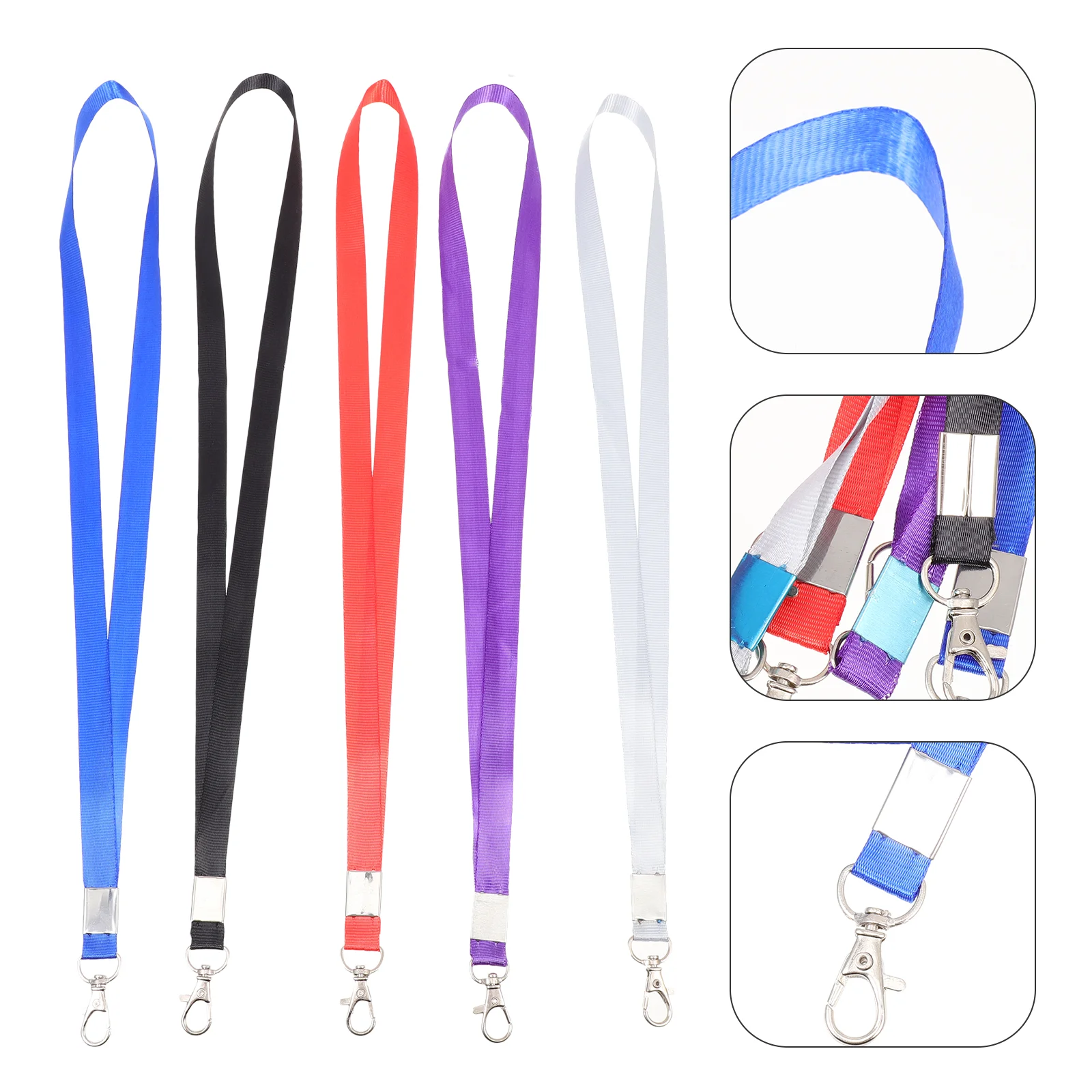 

5 Pcs Card Set Lanyard ID Badge Lanyards Name Tag Lobster Lightweight Portable Cards Polyester for Keys License Work