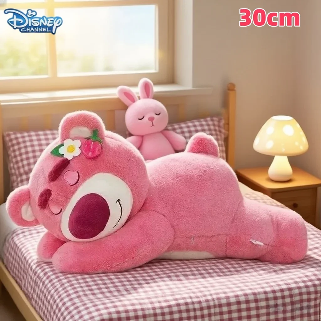 

1 шт., 30/40/50 см, история игрушек Диснея, лотсо, милый медведь, клубничный диван, плюшевая подушка, мягкие игрушки для детей, друзей, праздничные подарки