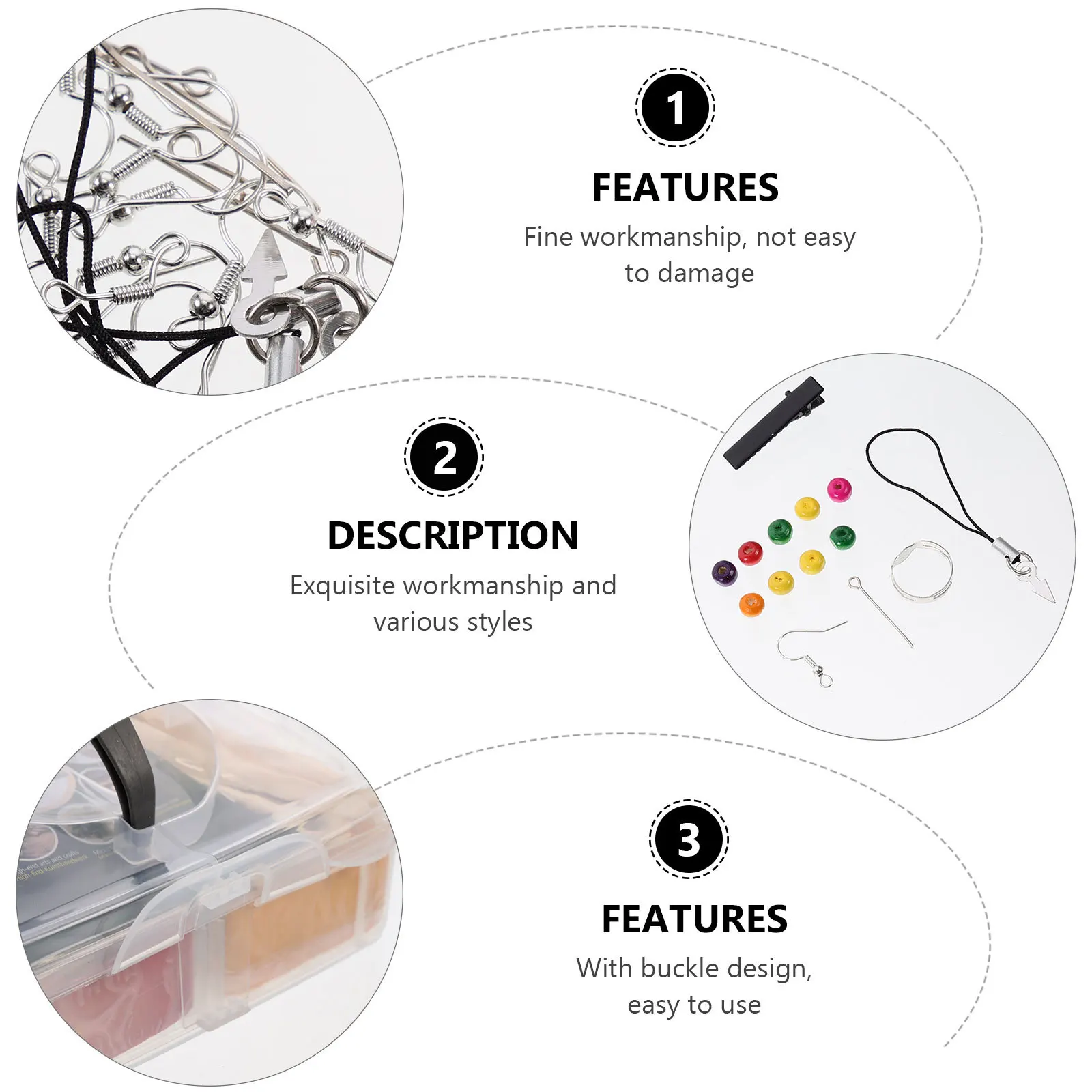 

DIY Clay Craft Kit Colorful Polymer Clay Sculpting Tools Earring Keychain Set Safe for Oven Bake Sculpting Tools