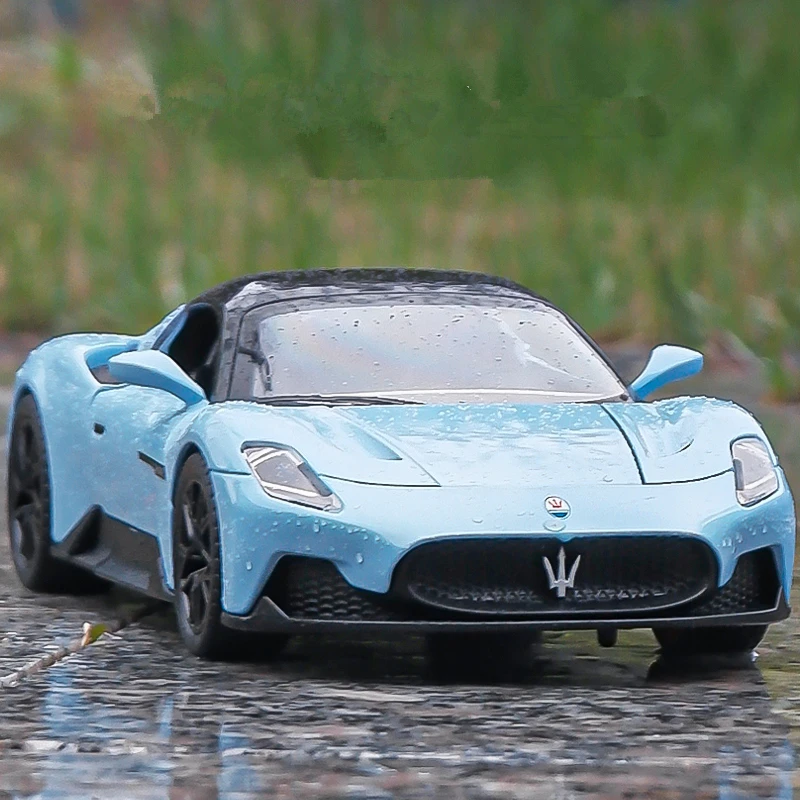 

1/24 Maserati MC20 Cabrio Alloy Racing Car Model Diecast Metal Sports Car Vehicle Model Simulation Sound and Light Kids Toy Gift