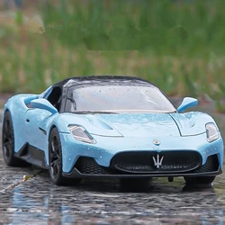 1/24 Maserati MC20 Cabrio Alloy Racing Car Model Diecast Metal Sports Car Vehicle Model Simulation Sound and Light Kids Toy Gift