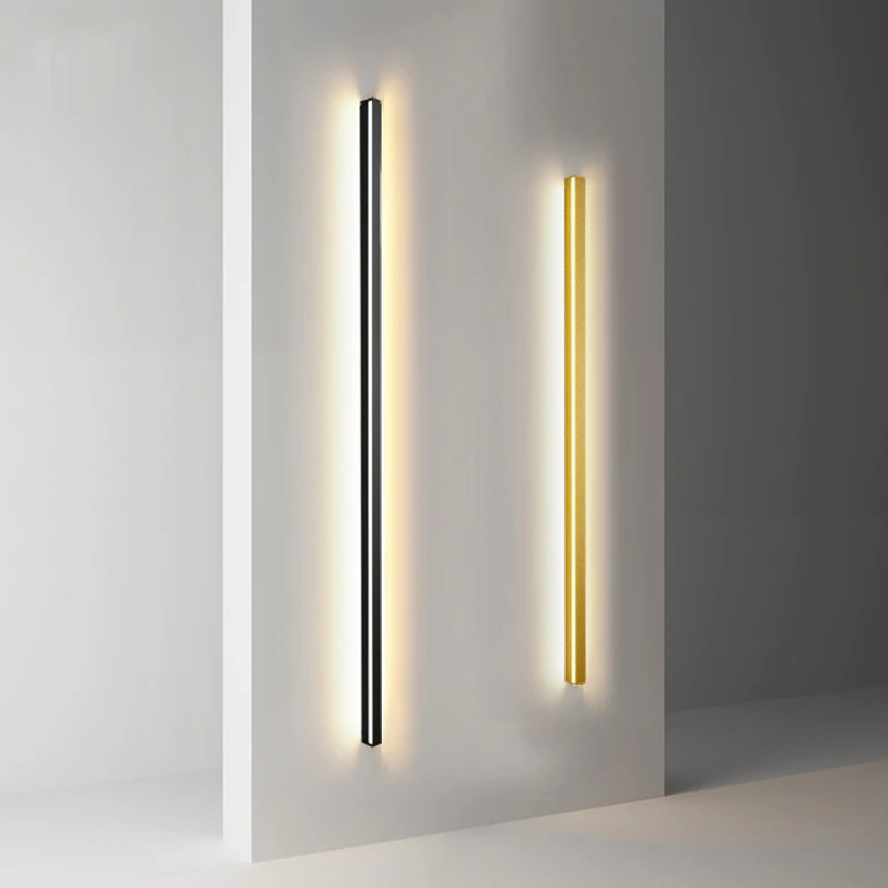 

Minimalist Cuboid LED Wall Lamp White Black Gold Aluminum Sconces Remote Control Dimming With Switch Lighting For Foyer Bedroom