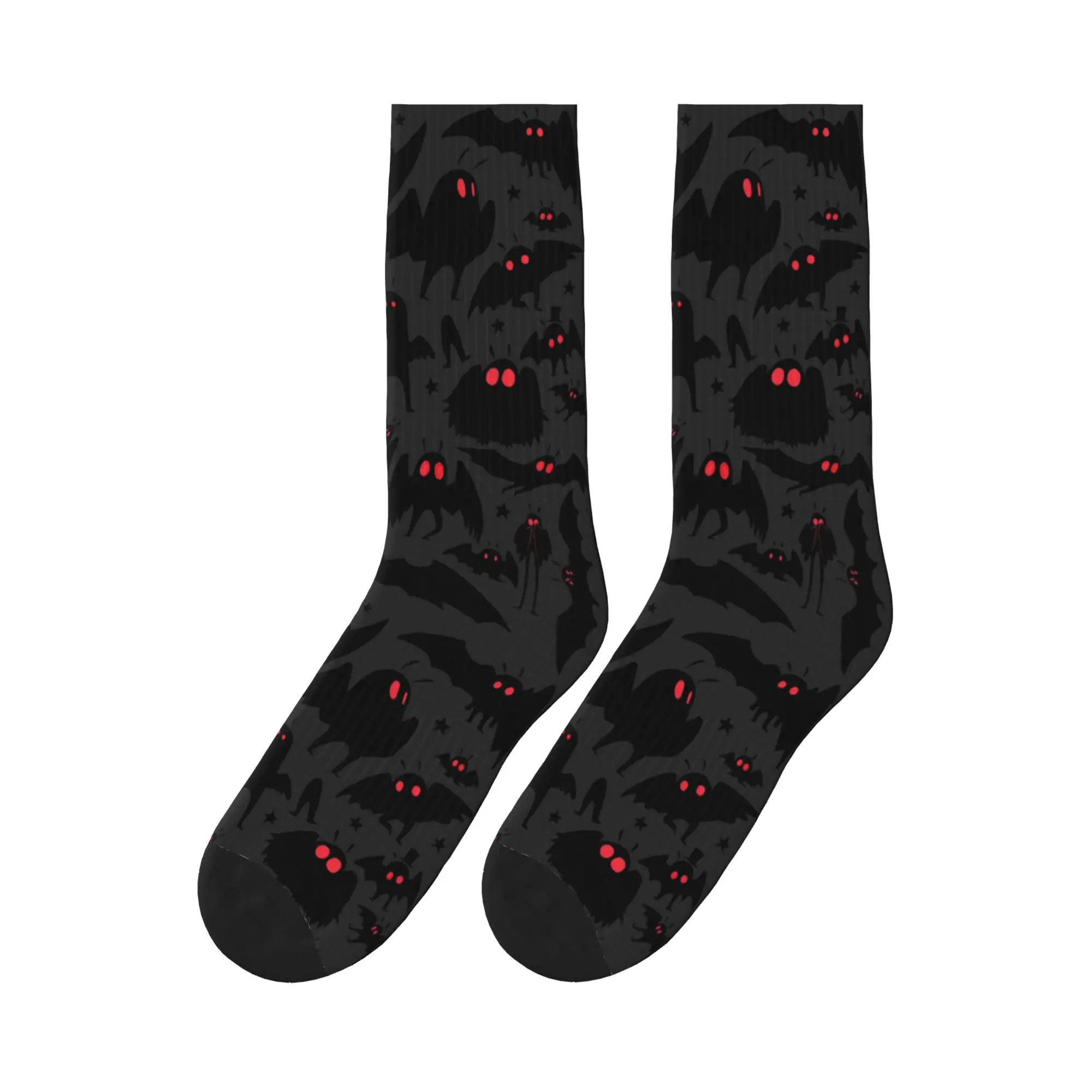 Cute Cryptids Mothman Pattern  Sports Socks High Quality Stockings All Season Long Socks for Man's Woman's Birthday Present