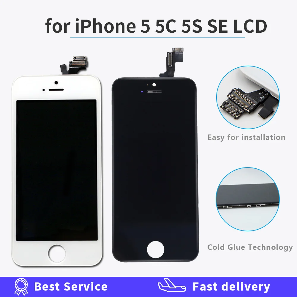 AAA++ quality LCD Display For Iphone 6 6s 7 8 Plus Screen Touch Digitizer for iphone 5 SE Assembly Screen Replacement lcd gift