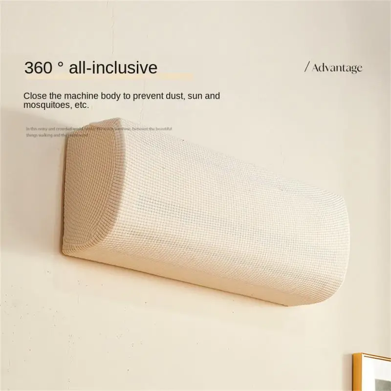 Air Conditioner Dust Cover Prevent Dust Polyester Household Accessories Anti-dust Cleaning Bag 360 Degree Full-body Package Home