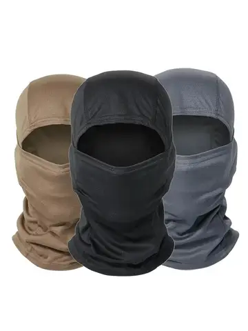 Tactical Windproof Balaclava for Bicycle Riding, Full Cover, Outdoor Hunting, Hiking Head, Warm Shield, Ski Scarf