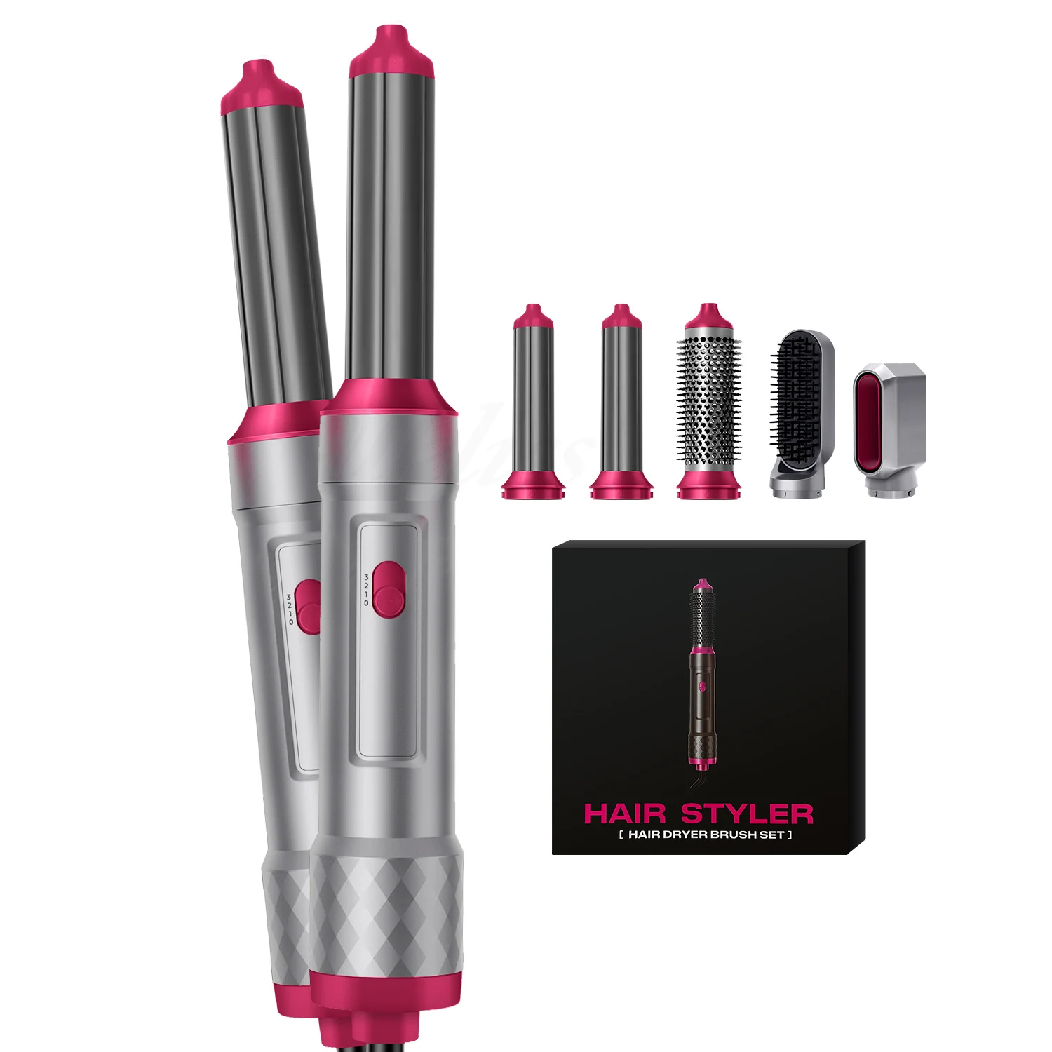 New 5 In1 Hair Dryer Curling Iron Straightener Hair Brush Electric Hairdryer Curling Wand Styling Comb Multi Hair Styler