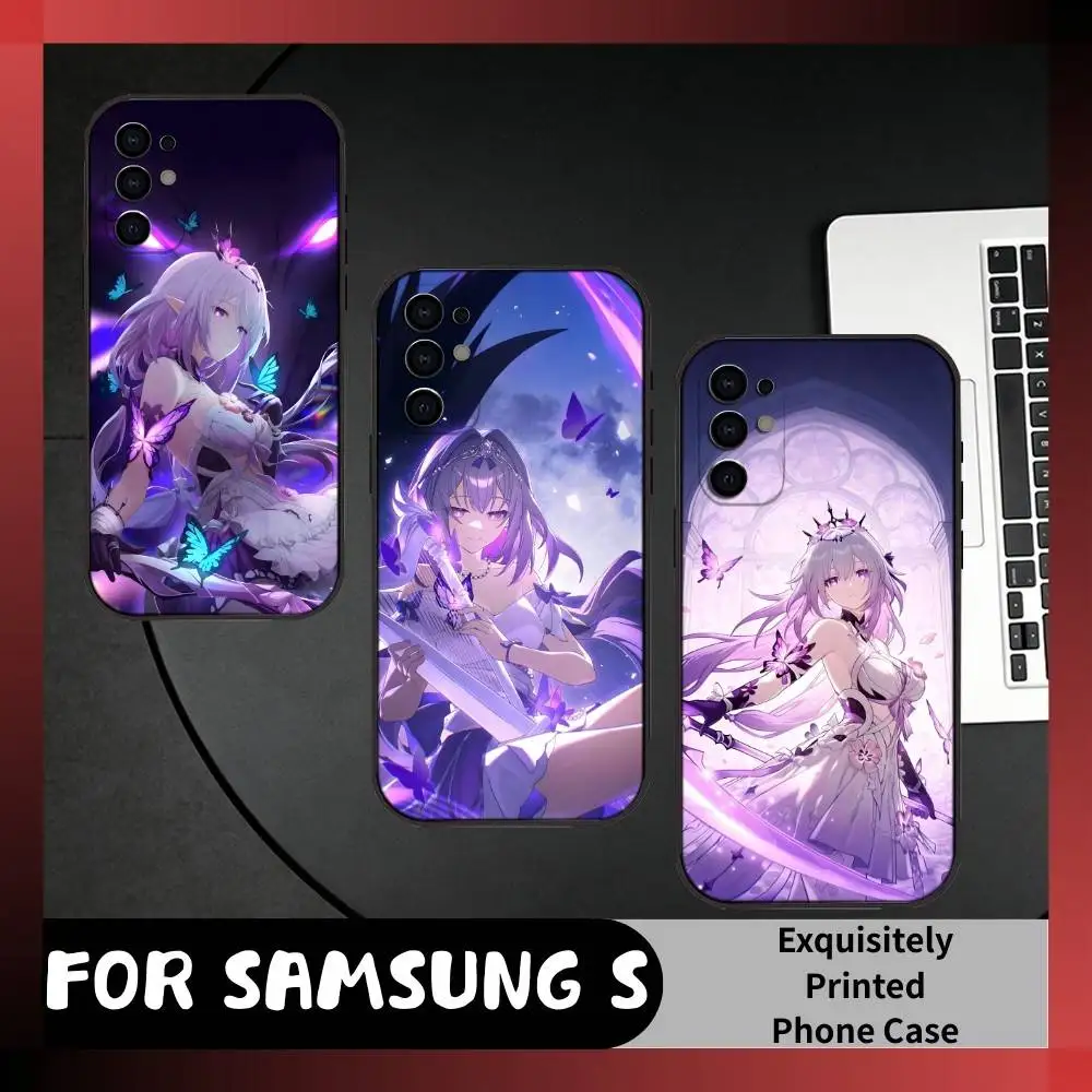 

Amphoreus Cassie Game Star-rail Phone Case For Samsung S25,S24,S21,S22,S23,S20,Ultra,S26,Plus,Fe,Note,5G Black Cover