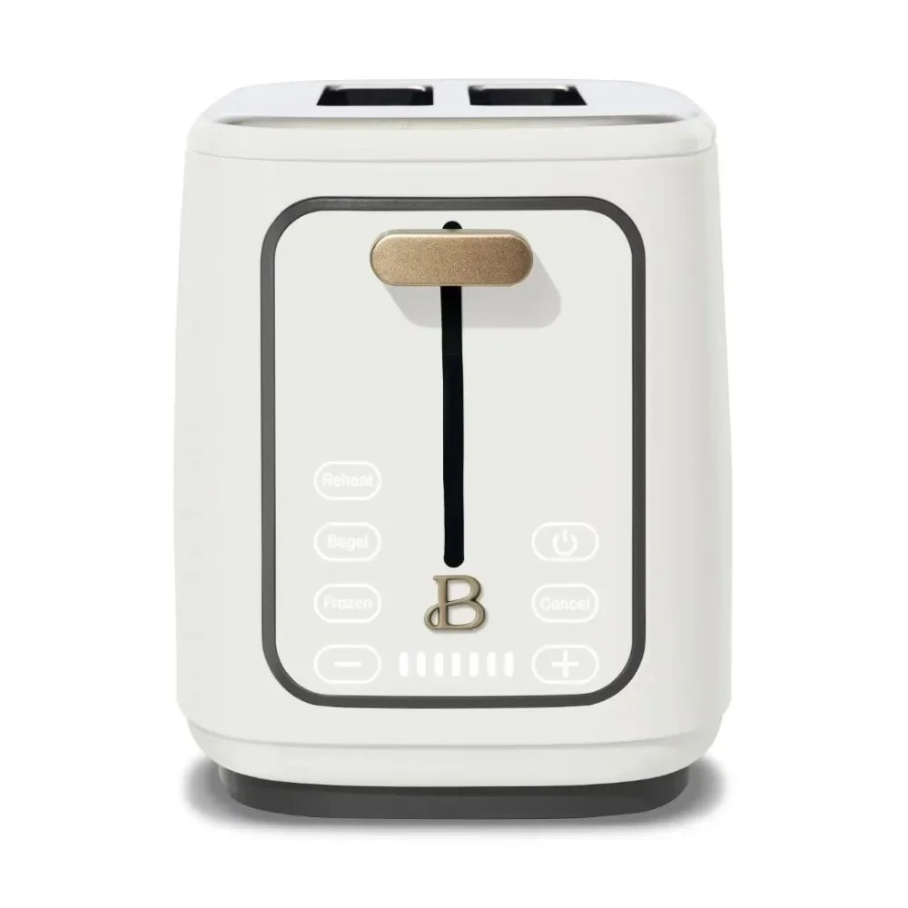 2023Biu. 2-Slice Toaster with Touch-Activated Display, White Icing by Drew Barrymore