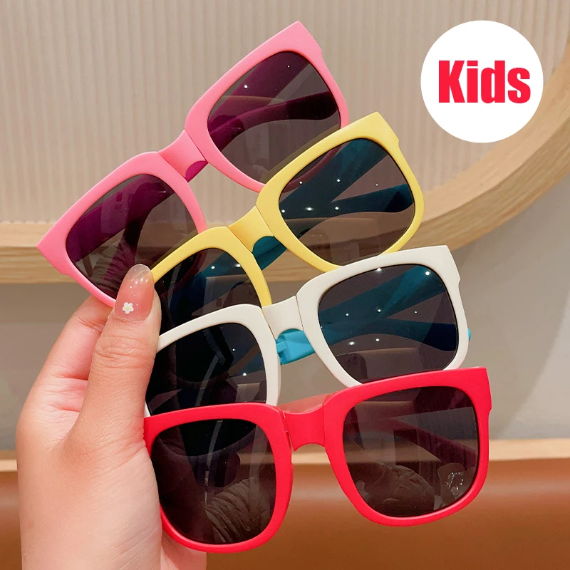 

Fashion Boys Girls Cartoon Sunglasses Portable UV400 Protection Sun Shades Eyeglasses Foldable Children's Sunglasses Goggles