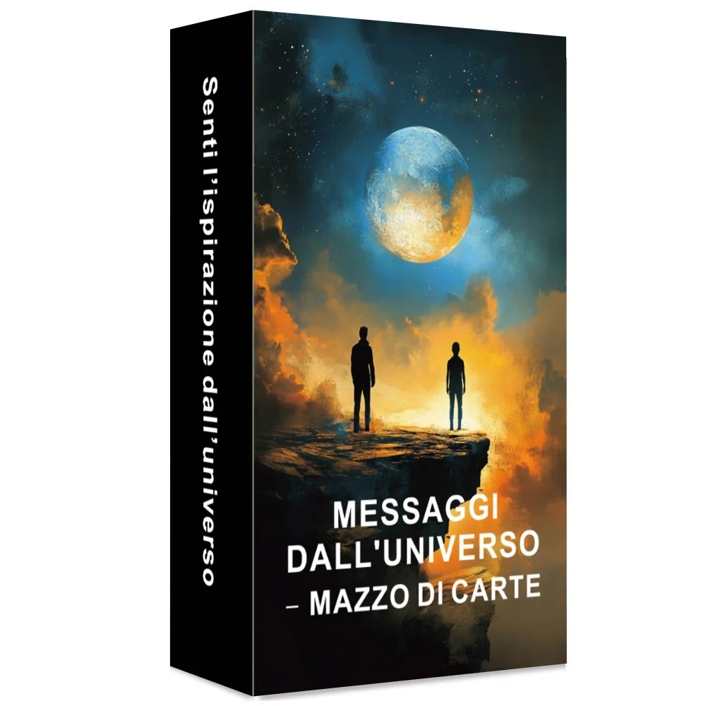 Carte dei tarocchi italiani, messaggio dell'universo Carte Oracle, 54 mazzi con parole chiave, carte Oracle italiane