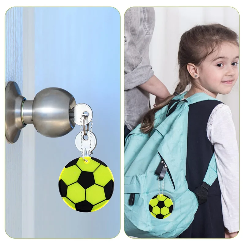 AEB0-Veiligheidsreflectorhangers Voetbal Reflecterende hanger Hoge zichtbaarheid Veiligheidsrugzak Reflecterende strips Voetbal voor tas