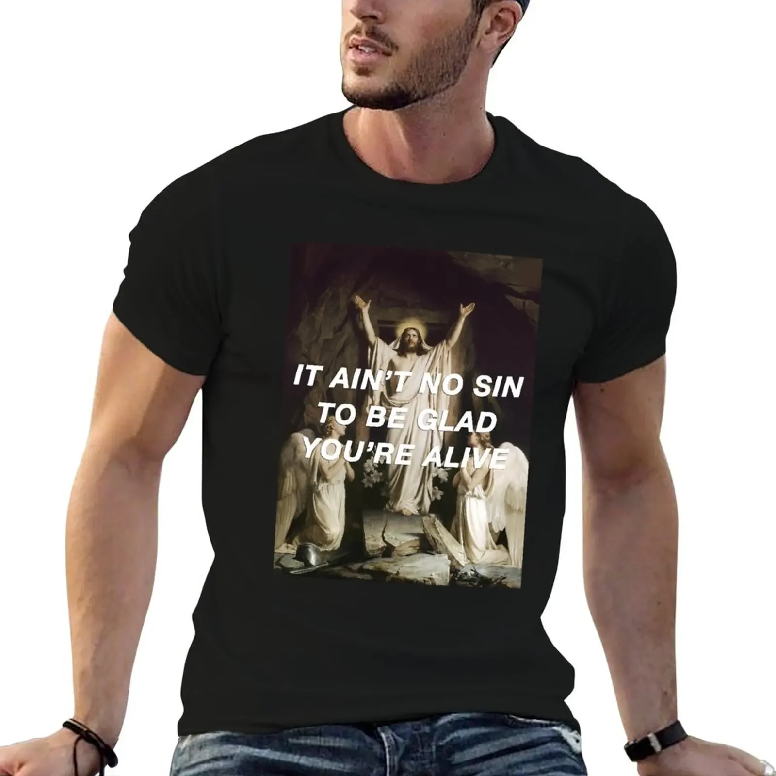 Christ Had a Notion Deep Inside T-Shirt customizeds basketball graphic tees quick drying boys animal print anime shirts men