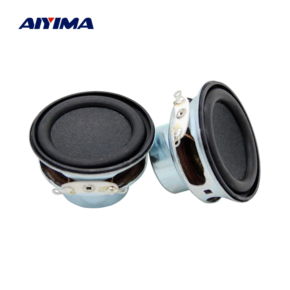 AIYIMA 40mm altoparlante multimediale basso da 1.5 pollici Mini altoparlante Audio magnetico interno 4 ohm 6W altoparlante musicale Home Theater 2