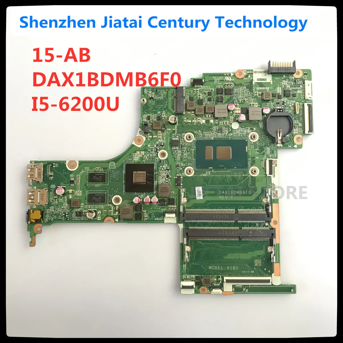 

For HP PAVILION NOTEBOOK 15-AB Laptop motherboard main board DAX1BDMB6F0 with I5-6200U 830601-601 100% fully tested working