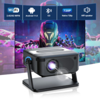 Salange Projector HA109 Android 11.0 Wifi6 BT5.0 280 ANSI 720P Smart Home Theater tv Smartphone for 1080P 4K Video Home Cinema