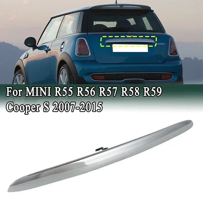 For BMW Mini Cooper S R55 R56 R57 R58 R59 2007-2015 Tailgate Handle Rear Trunk Lids Hatch with License Plate Lights 51132753603