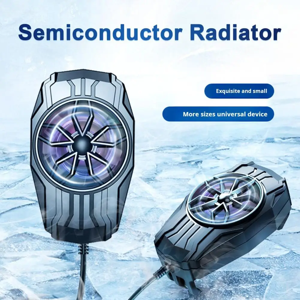 Universal Mobile Phone Cooler Fan Ultra-quiet Low Noise Simple Installation Cellphone Semiconductor Radiator