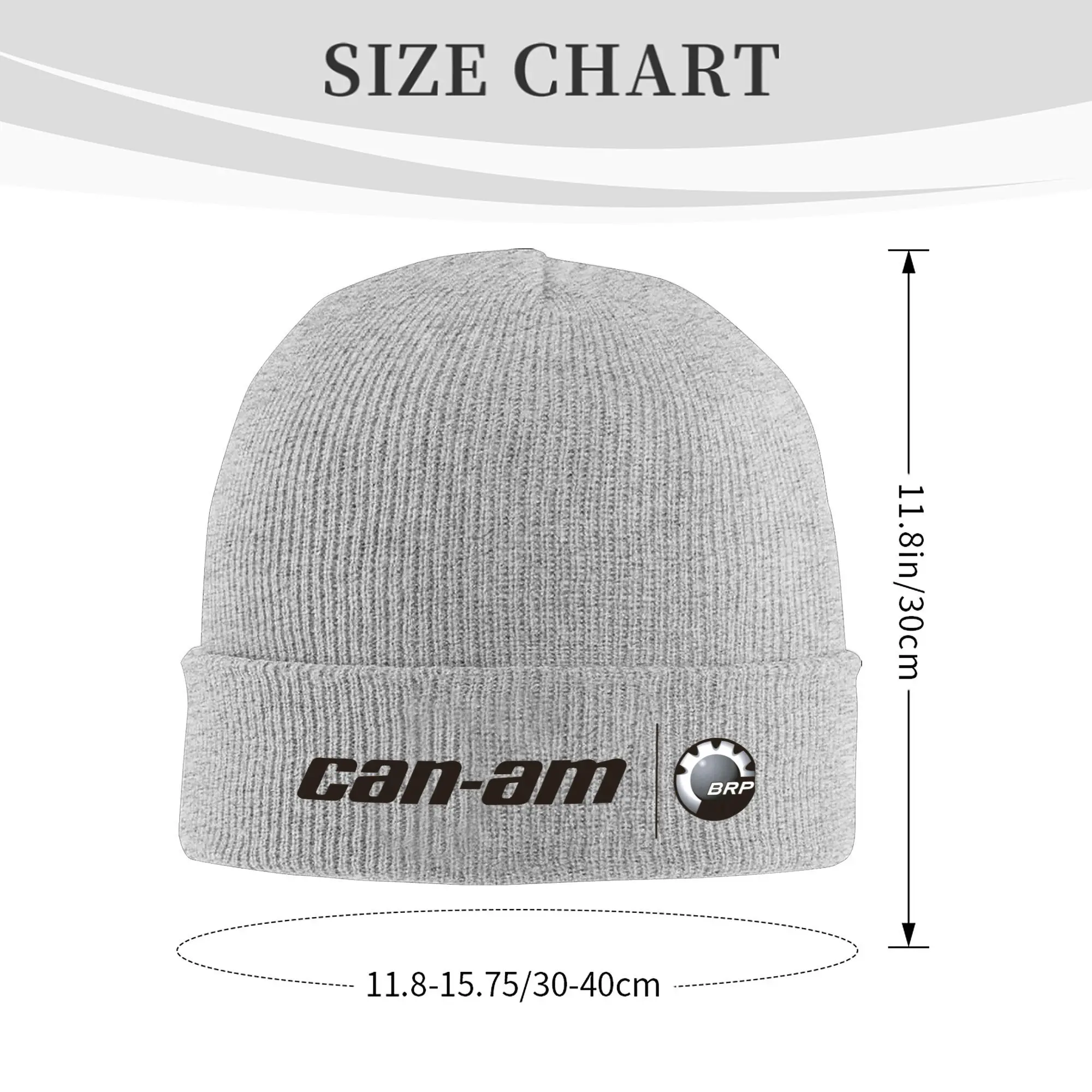 Custom BRP ATV Can Am Logo Skullies Beanies Cap Unisex Winter Warm Knit Hat Men Women Hip Hop Adult  Bonnet Hats Outdoor Ski Cap