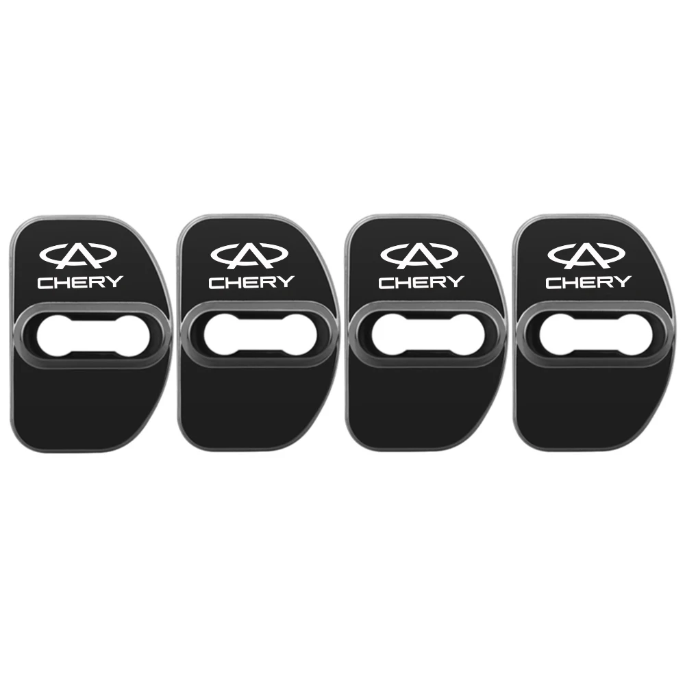 4Pcs/pack Car Door Lock Cover Decoration Protection Stainless Steel Case for Chery Tiggo 2 3 4 5 6 7 8 3X 5X Pro T11 5X Glx 7