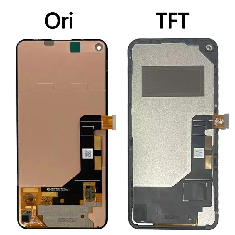 6,34-calowy wyświetlacz LCD z ekranem dotykowym i digitizerem do Google Pixel 5a 5G G1F8F do wyświetlacza Pixel 5A 5G G4S1M z ramką — zdjęcie produktu 4