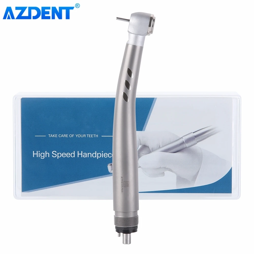 

Dental Integrate E-generator LED High Speed Handpiece AZDENT Ceramic Bearing Standard Head Push Button 4 Water Spray Dentistry