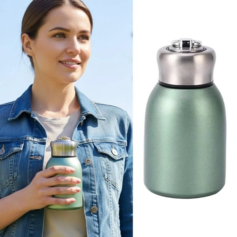 Practical Leak Proof Nonrust Steel Insulated Water Bottle Feature Locking Lid for Travel and Commuting B03E