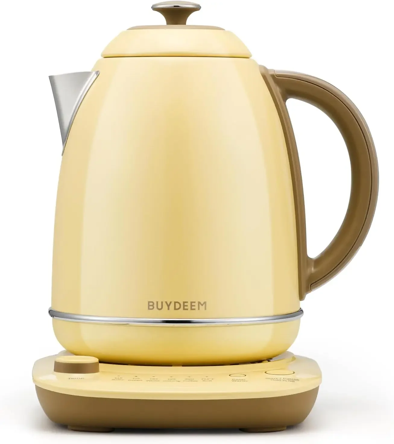 K740 Electric Kettle with Temperature Control, 12H Keep Warm, Quick Boil, Stainless Steel Hot Water Boiler for Tea Coffee Milk